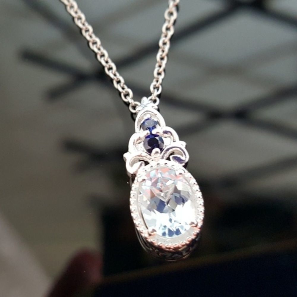 Sky Blue Topaz Pendant